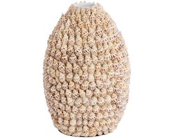 Light & Living - Vaas SHELL - Ø19x28.5cm - Bruin