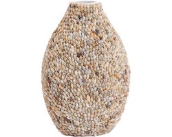 Light & Living - Vaas SHELL - Ø19x28.5cm - Bruin