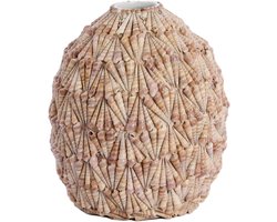 Light & Living - Vaas SHELL - Ø33x37cm - Bruin