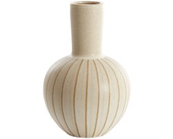Light & Living Vaas Ulloa - Bruin - 28.5x28.5x42cm - Keramiek - Modern - Bloemenvaas - Woondecoratie - Decoratieve vaas voor woonkamer of slaapkamer