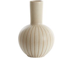 Light & Living Vaas Ulloa - Bruin - Ø34cm - Keramiek - Modern - Bloemenvaas - Woondecoratie - Decoratieve vaas voor woonkamer of slaapkamer