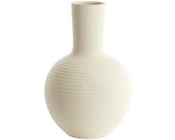 Light & Living Vaas Ulloa - Wit - 28.5x28.5x42cm - Keramiek - Modern - Bloemenvaas - Woondecoratie - Decoratieve vaas voor woonkamer of slaapkamer