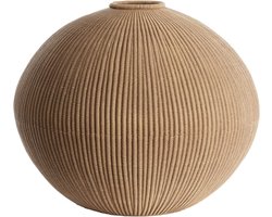 Light & Living Vaas Valerie - Bruin - Ø46cm - Synthetisch-Kunststof - Oosters - Bloemenvaas - Woondecoratie - Decoratieve vaas voor woonkamer of slaapkamer