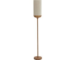 Light & Living Vloerlamp Dania - Crème/Naturel - Ø23x159cm - Modern - Staande lampen voor Woonkamer - Slaapkamer