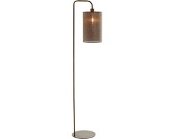 Light & Living Vloerlamp Donio - Bruin - 33.5x28x155cm - Modern - Staande lampen voor Woonkamer - Slaapkamer