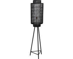 Light & Living Vloerlamp Gruaro - Zwart - Ø32cm - Oosters - Staande lamp voor Woonkamer - Slaapkamer