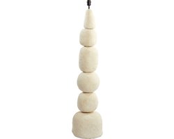 Light & Living Vloerlamp Marree Papier Maché, 135cm - Crème (excl. kap)