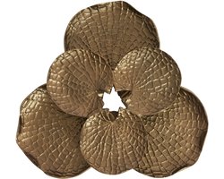 Light & Living - Wanddecoratie SOLASSI - Goud - 39x38x6 cm