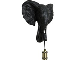 Light & Living Wandlamp Elephant - Zwart - 35x13x36cm - Binnen Modern