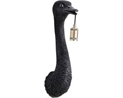 Light & Living Wandlamp Ostrich - Zwart - 18x15.5x57.5cm - Binnen Modern