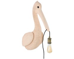 Light & Living - wandlamp - Pelikaan - roze - kunststof - dierenlamp - E27 - 3129179 - Pelican