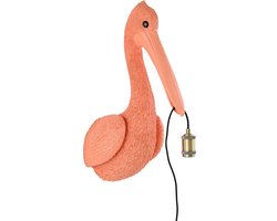 Light & Living - wandlamp - Pelikaan - roze - kunststof - dierenlamp - E27 - 3129195 - Pelican