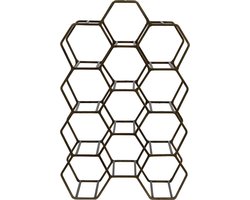 Light & Living Wijnrek Salbris - Antiek Brons - 12 Flessen - Modern,Industrieel
