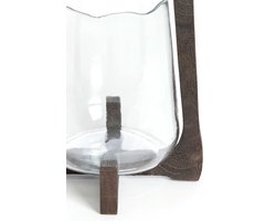 Light & Living - Windlicht ANOSY - Ø21.5x35cm - Bruin