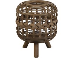 Light & living windlicht janta hout m 35 x ø26