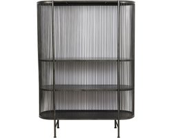 Light & Living Yinthe Open Wandkast - Zwart - 119x40x161 cm