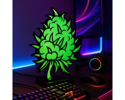 Lightbox Bud – 3D Cartoon Stoner LED Lamp • Weed Decor • 420 Room Verlichting • Uniek Cannabis Cadeau • Chill Room & Gamer Desk Stoner Lightbox | Leeslampje Kinderen | Cadeau Jongen, Meisje of Baby | Muur Decoratie Kunst Kinderkamer Babykamer |