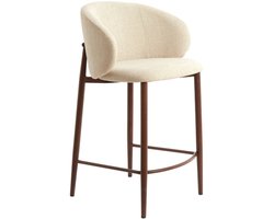 Light&living Barkruk 57x55x94 cm ALUKO crème+bruin