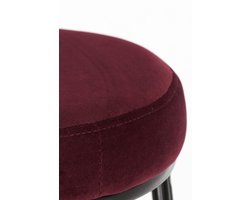 Light&living Barkruk Ø41x73 cm ALICE velvet bordeaux+mat zwart