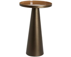 Light&living Bijzettafel Ø30,5x50 cm JAY glans terra+mat bruin-brons