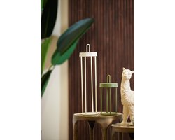 Light&living - Oplaadbare Tafellamp - voor binnen en buiten - LED-Ø13x50 cm - ISALO crème