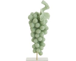 Light&living Ornament op voet 15x13x35 cm GRAPE groen+antiek brons