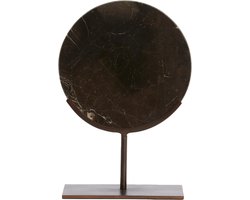 Light&living Ornament op voet 25,5x10x38,5 cm MORENO donker bruin marmer