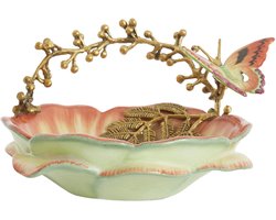 Light&living Schaal 26,5x20x14 cm BUTTERFLY oranje+geel+brons