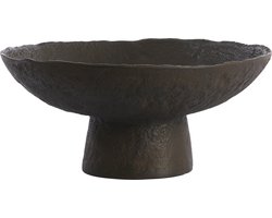 Light&living Schaal op voet Ø31x15,5 cm OTA donker bruin