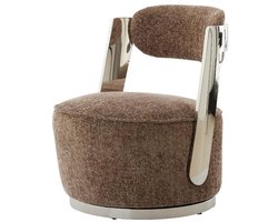 Light&living Stoel 68x65x77 cm KEMENA grijs-bruin
