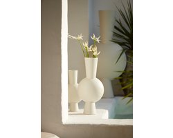 Light&living Vaas deco 22x14x40 cm KAVANDU crème