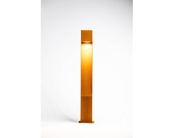 LightLux - Staande Tuinverlichting 80cm - Cortenstaal - 230V