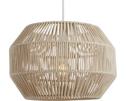 Lighto | Hanglamp Rotan Naturel Ø35 cm - Plafondlamp - Japandi Lamp - Eetkamer - Slaapkamer - Woonkamer - Reed