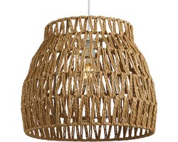 Lighto | Hanglamp Rotan Naturel Ø35 cm - Plafondlamp - Japandi Lamp - Eetkamer - Slaapkamer - Woonkamer - Vela