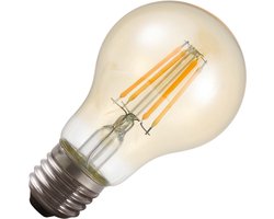 Lighto | LED filament | Grote fitting E27 | Standaardlamp | Goud | Schemersensor | 60mm | 4W