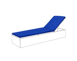 Ligstoel kussen Pad - Zonnebed Kussen voor Tuin - Ligbedkussen voor TuinMeubelen - Houten/Plastic Zonnebank Kussens