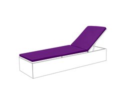 Ligstoel kussen Pad - Zonnebed Kussen voor Tuin - Ligbedkussen voor TuinMeubelen - Houten/Plastic Zonnebank Kussens