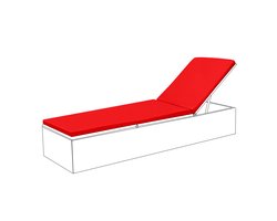 Ligstoel kussen Pad - Zonnebed Kussen voor Tuin - Ligbedkussen voor TuinMeubelen - Houten/Plastic Zonnebank Kussens