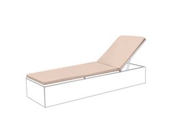 Ligstoel kussen Pad - Zonnebed Kussen voor Tuin - Ligbedkussen voor TuinMeubelen - Houten/Plastic Zonnebank Kussens