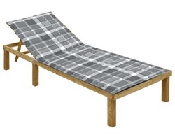 Ligstoel – Ligbed – Zitzak – Tuinstoel – Geïmpregneerd Vurenhout – Ergonomisch Ontwerp – Comfortabel Kussen