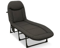 Ligstoel Tuin - Verstelbare Tuinstoel Opvouwbaar - Ligbed met 5 Standen - Ergonomische Hoofdsteun - 150 kg