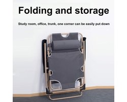 Ligstoel, Tuinstoelen Opvouwbaar, Liggend Zero Gravity Sun Lounger, Tuin Patio Vouwen Outdoor Stoel met Hoofdkussen Verstelbare Rugleuning Laadvermogen 150Kg met Hoofdkussen.