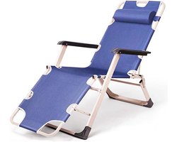 Ligstoel, Tuinstoelen Opvouwbaar, Liggend Zero Gravity Sun Lounger, Tuin Patio Vouwen Outdoor Stoel met Hoofdkussen Verstelbare Rugleuning Laadvermogen 150Kg met Hoofdkussen.