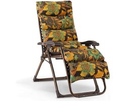 Ligstoel – Vouwstoel – Tuinstoel – Relaxstoel – Zero Gravity Stoel – Verstelbaar – Stalen Frame 200 kg Belastbaar – Geel