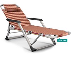 Ligstoel Zwaartekracht - Opvouwbaar ligbed - Buiten ontspannen - Verstelbare rugleuning - 179x66cm - Paars