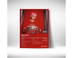 Lil Peep - Hellboy - metalen poster - album cover 30x40cm