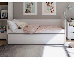 Lilli Furniture Nanne - Bedbank Nanne met uitschuifbaar logeerbed en 2 lades