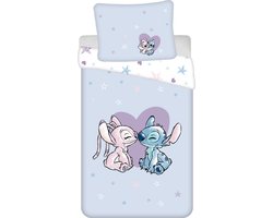 Lilo en Stitch dekbedovertrek Heart 140 x 200 cm - 70 x 90 cm - katoen