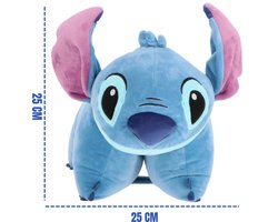 Lilo & Stitch Knuffelkussen - 2-in-1 - Voor de kinderkamer - Blauw