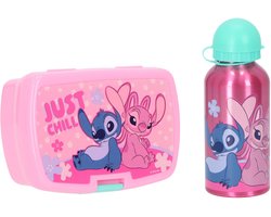 Lilo & Stitch Lunchset; Lunchbox en Drinkfles